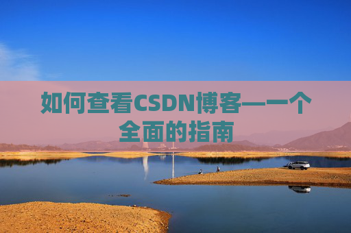 如何查看CSDN博客—一个全面的指南